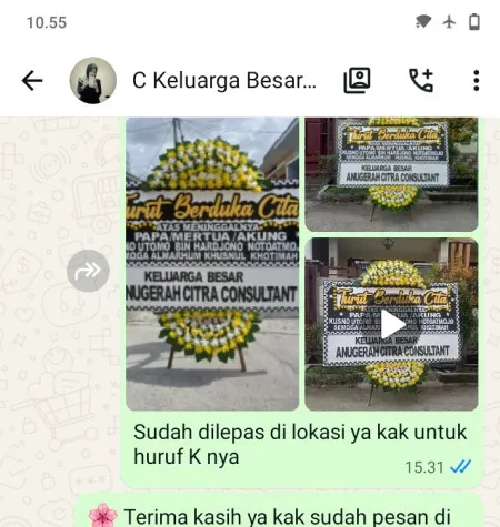 Pengiriman Papan Bunga Duka Cinangsi Cibogo
